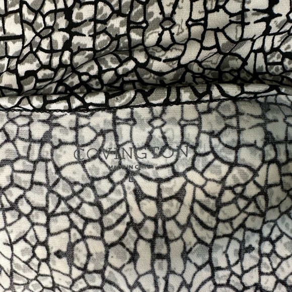 Covington women’s neutral blouse size large - Picture 2 of 7